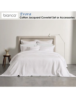 Bianca Evora Coverlet Set w/ Pillowcase Home/Room Bedding White Super King Bed