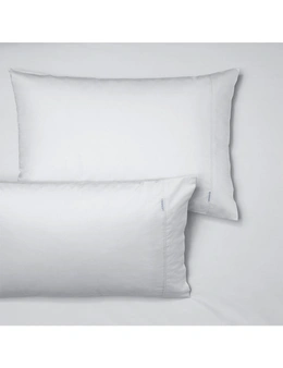 Bianca Heston 300TC Percale Cotton Sheet/Pillowcase Combo WHT Super King Bed
