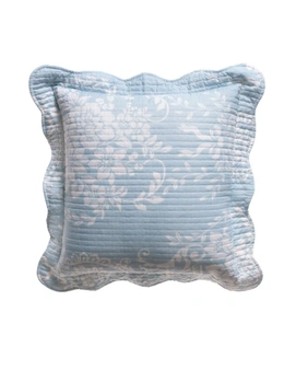 Bianca Florence Matching Cushion 43x43cm Square Throw Pillow Sofa Decor Blue