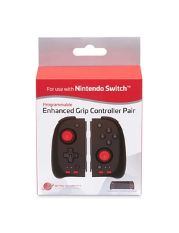 3rd Earth Programmable Enhanced Grip Controller Pair For Nintendo Switch Black