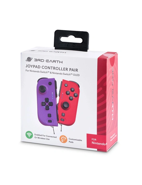 8BitDo Joypad Wireless Controller Pair For Nintendo Switch Scarlet & Violet, hi-res image number null