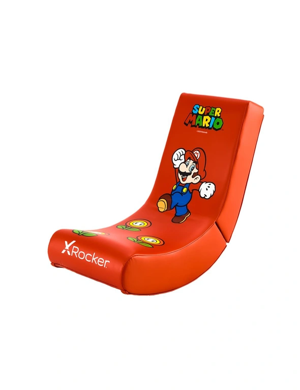 X-Rocker Nintendo Foldable Video Gaming Rockers Chair All-Star Mario Red/Black, hi-res image number null
