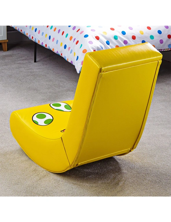 X-Rocker Nintendo Foldable Video Gaming Rockers Chair Seat All-Star Yoshi Yellow, hi-res image number null