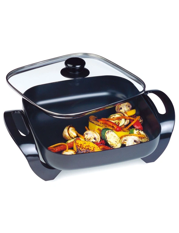 29Cm Electric Square Non-Stick Frypan Cooker, hi-res image number null