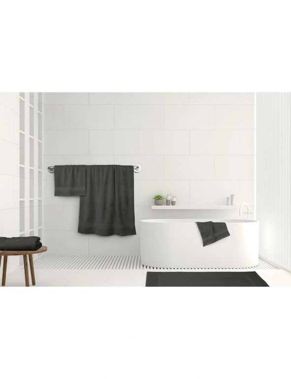 Ardor St Regis Collection 60x140cm Bath Towel Charcoal, hi-res image number null