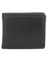 Milleni Mens Leather Tri-Fold Wallet Black, hi-res
