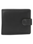 Milleni Mens Leather Tab Wallet Black, hi-res