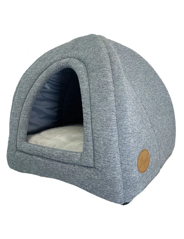 Royale 35cm Cat Dome Igloo Bed Light Grey, hi-res image number null