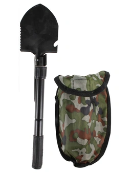 Wildtrak Camping 30x10cm Multipurpose Camp Tool Shovel w/ Pick/Compass Black