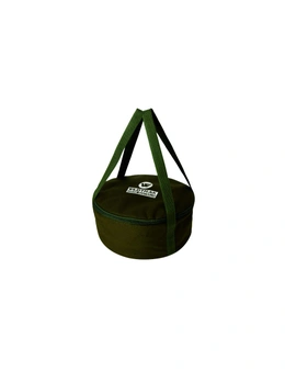 Wildtrak Heavy-Duty 2qt/26cm Canvas Carry Storage Bag For Camp Oven Pot Green