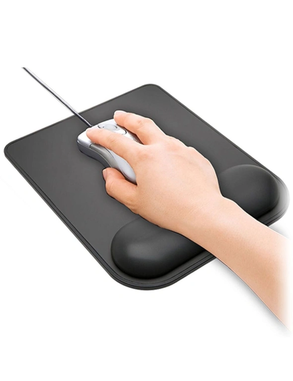Sansai Wrist Rest Mouse Pad Black, hi-res image number null