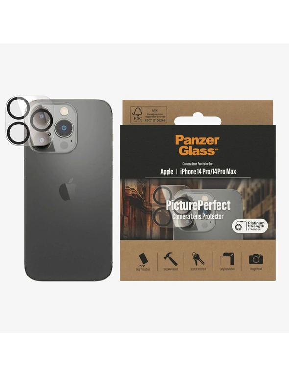PanzerGlass PicturePerfect Camera Lens Cover/Protector For iPhone 14 Pro/Pro Max, hi-res image number null