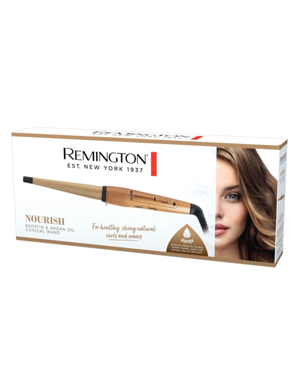 Remington Keratin Conical Hair Curling Wand, hi-res image number null