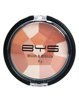 BYS Compact Blush/Bronze 8g Mosaic Cheek Define/Face Makeup Cosmetic Light Glow