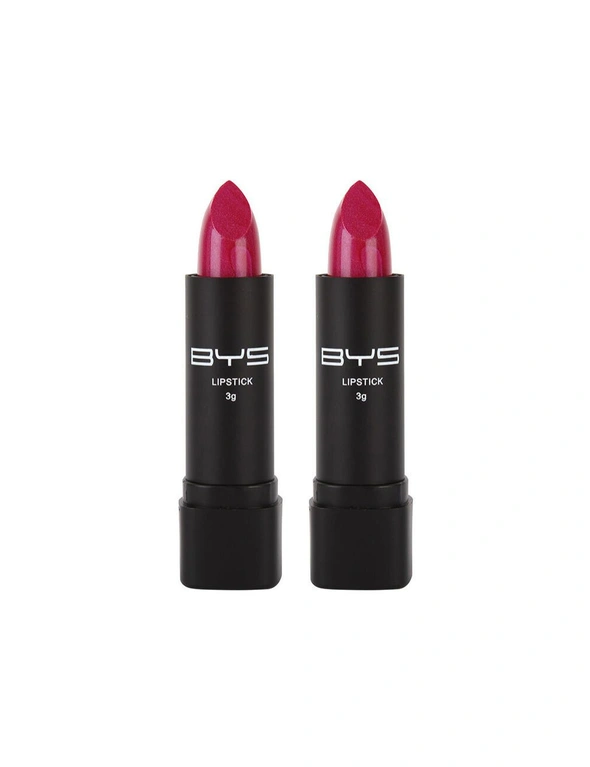 2x BYS Lipstick Lip Colour Cream Cosmetic Beauty Face Makeup Cranberry Red 3g, hi-res image number null