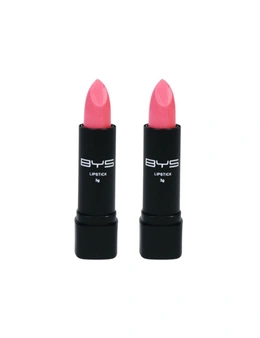 2x BYS Lipstick Lip Colour Cream/Silky Cosmetic Beauty Makeup Sassy Salmon 3g