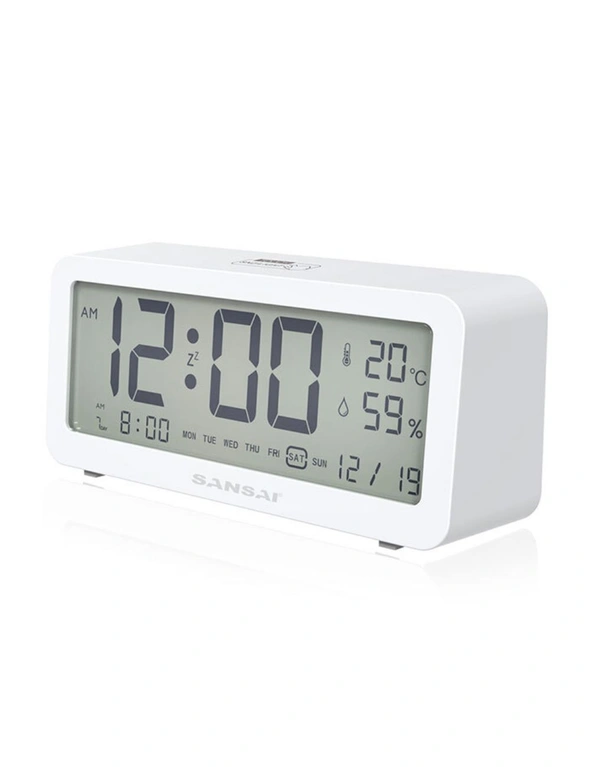 Sansai LED LCD Digital 12/24h Alarm/Snooze Clock/Date/Temperature 5.2" Display, hi-res image number null