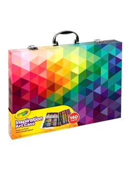140pc Crayola Inspiration Art Portable Case Set w/ Pencils/Markers For Kids 5+