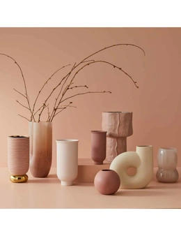 Pilbeam Living Lenora Contemporary Home Decor Stoneware Flower Vase Small 27cm