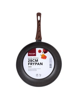 Clevinger 28cm Forged Aluminium 4 Layer Round Non-Stick Frypan Cookware Black