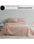 Ardor Boudoir Queen/King Bed Coverlet Set Chloe Luxe Soft Quilted Powder Pink, hi-res