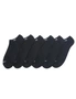 6PK Calvin Klein Men's One Size Athletic Cushion No Show Socks Black, hi-res