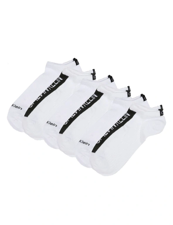 6PK Calvin Klein Women's One Size No Show Socks White Assorted, hi-res image number null