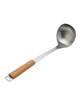 Ecology Provisions Acacia Soup Ladle Food Spoon Stainless Steel Utensil Natural