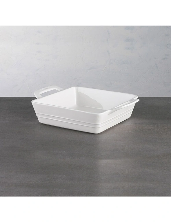 Ecology Signature 30cm Porcelain Square Baker Dish Oven Bakeware Tray White, hi-res image number null