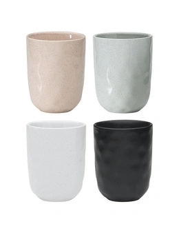 4pc Ecology Speckle Stoneware Cuddle Mugs/Cups/Drinkware Tea/Coffee Set 250ml