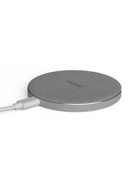 EFM 15W Qi Wireless Charging Pad/Mat For Apple/Android Smartphone/Earbuds Silver