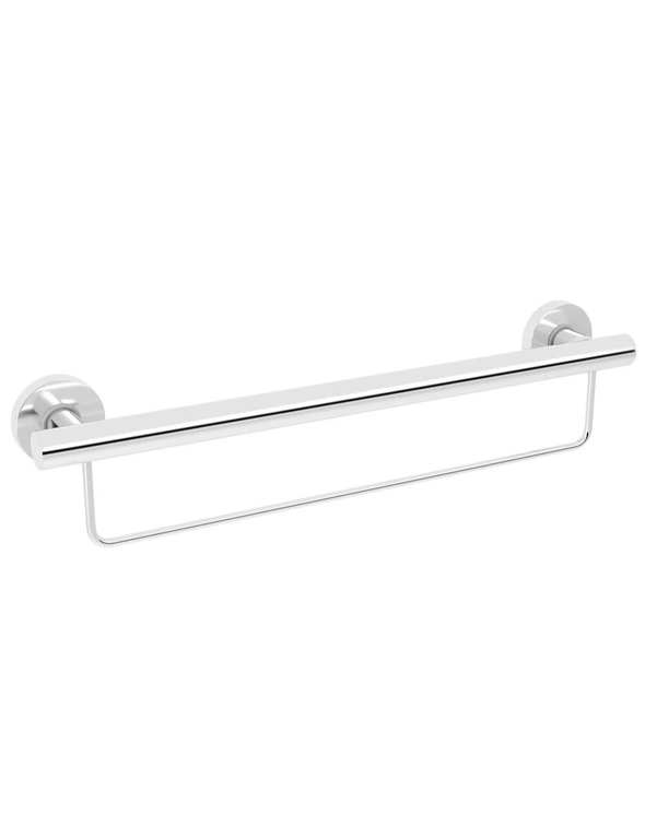 Evekare Bathroom Wall Mobility Towel Rail Bar Rack/Holder 600mm Stainless Steel, hi-res image number null