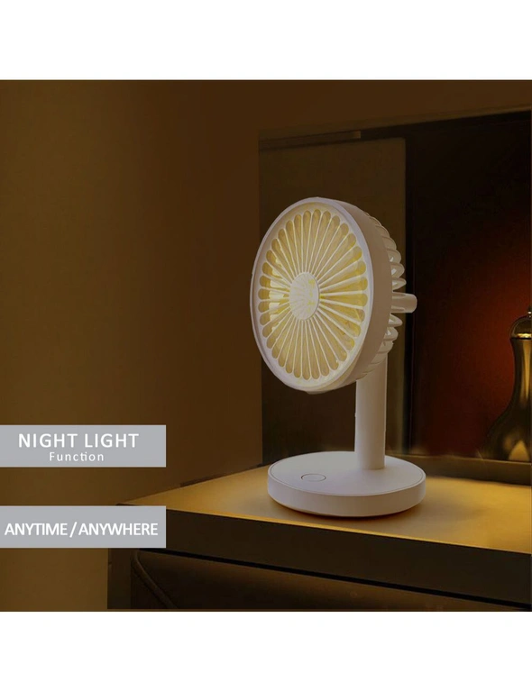Sansai Desktop Fan w/ Night Light, hi-res image number null