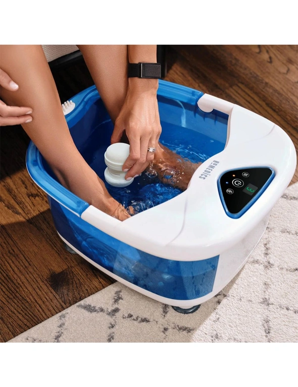 Homedics Salt-N-Soak Pro Pedi Footbath Foot Bubble Spa Soak w/Heat Boost 42cm, hi-res image number null