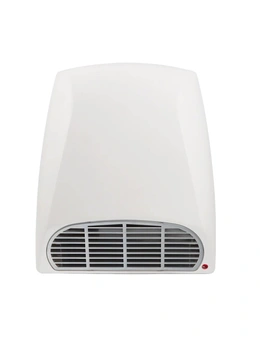 Goldair 32cm 2000W Wall Mounted Bathroom Fan Heater w/Pull Cord Home Heating WHT