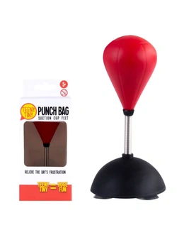 Teeny Tiny Table 13cm Punch Bag Desk Punching Ball Stress/Pressure Relief Red