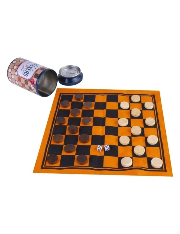 Travel Game Backgammon/Checkers/Chess In a Can Combo Fun Board Game/Toy 5y+, hi-res image number null
