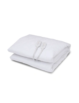 Goldair Platinum Electric Blanket For King Size Bed Antibacterial Cotton White