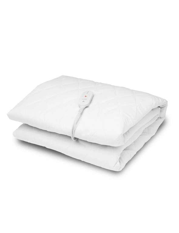 Goldair Platinum Electric Blanket King Single Bed Size Heated Antibacterial WHT, hi-res image number null