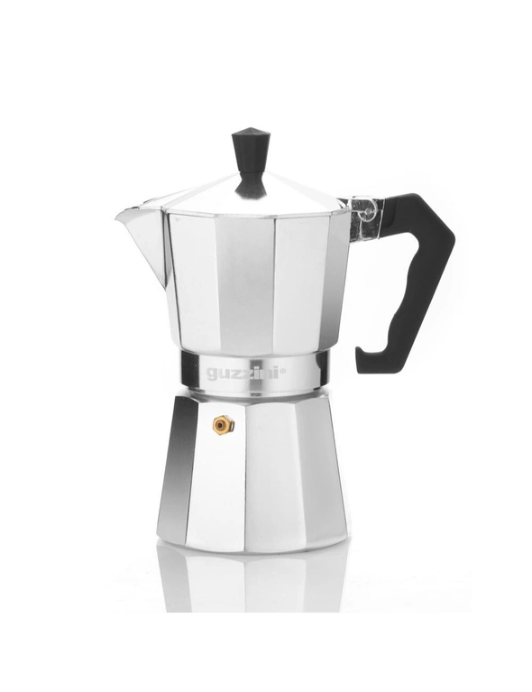 Guzzini Romeo 1.5L Moka Coffee Maker Aluminium Stovetop Espresso Percolator, hi-res image number null