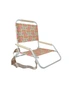 Good Vibes 60x58cm Beach/Outdoor Chair Foldable Retro Dot w/ Steel Frame White, hi-res