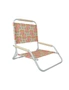 Good Vibes 60x58cm Beach/Outdoor Chair Foldable Retro Dot w/ Steel Frame White, hi-res