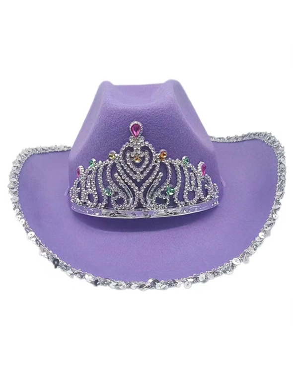 2PK Princess Cowboy Hat Assorted, hi-res image number null