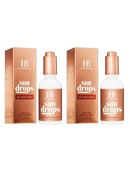 Haute Bronze Sun Drops Self-tan SerumAll Skin Tones 2PK 50ml