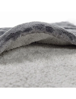 Homedics Indoor Soft Heated Winter Foot Warming Pouch Relaxing Comfort Set Grey