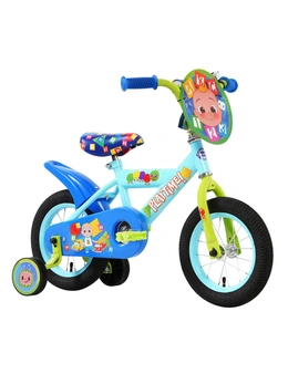 Cocomelon 30cm Bike/Bicycle w/ Training Wheels Kids/Children 3-6y Ride-On Blue