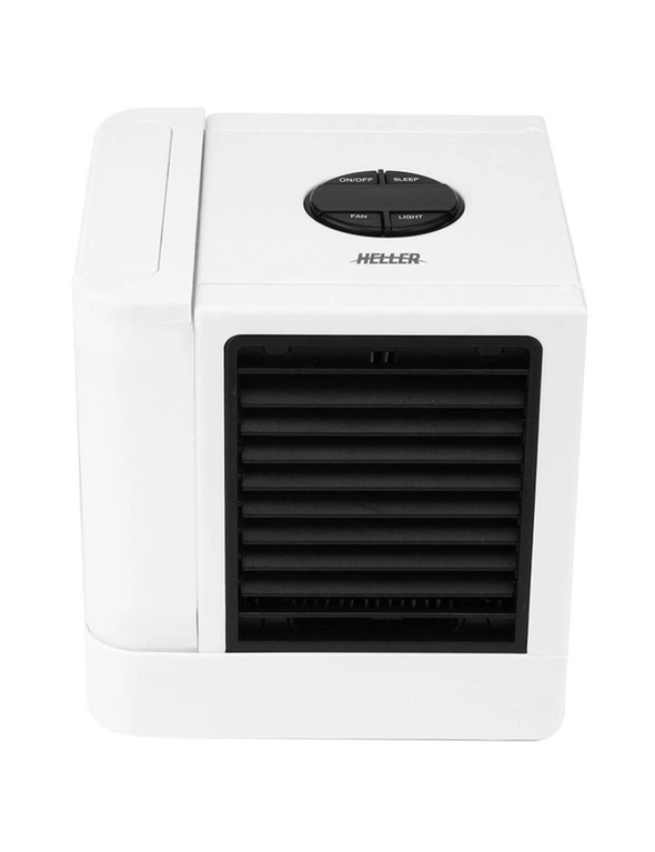 Heller Desk USB Mini Air Cooler Fan w/Ice CubeWater Tray, hi-res image number null