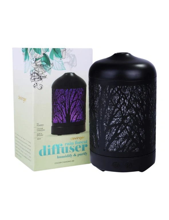 Clevinger Ultrasonic Rain Forest Diffuser W/ Colour Changing Led, hi-res image number null