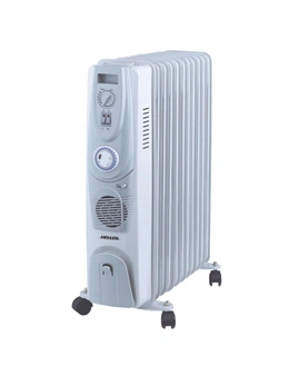 Heller 2400W 11 Fin Oil Heater W/Timer and Fan