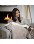 Homedics Indoor Soft Heated Blanket Winter Warming Throw Rug Cream 130x180cm, hi-res